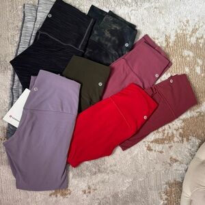 Lululemon Assorted Leggings Collection (details in caption)